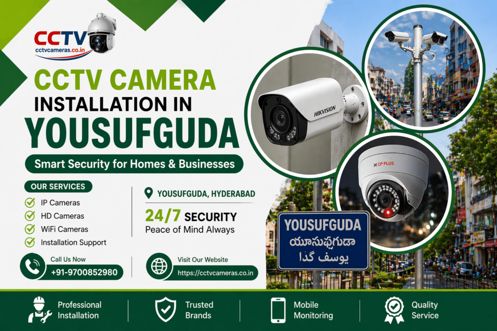 cctv camera installation in Yousufguda