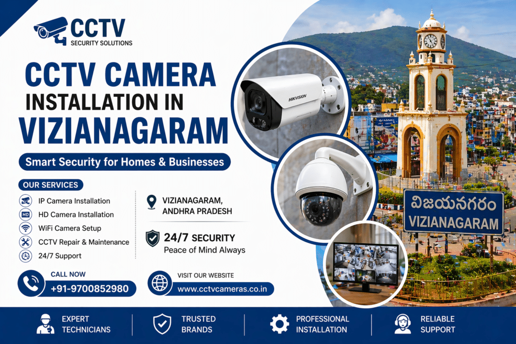 cctv camera installation in Vizianagaram