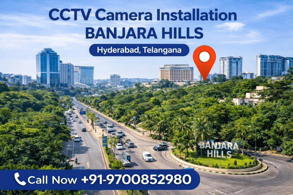 cctv camera installation  services in banjara hills