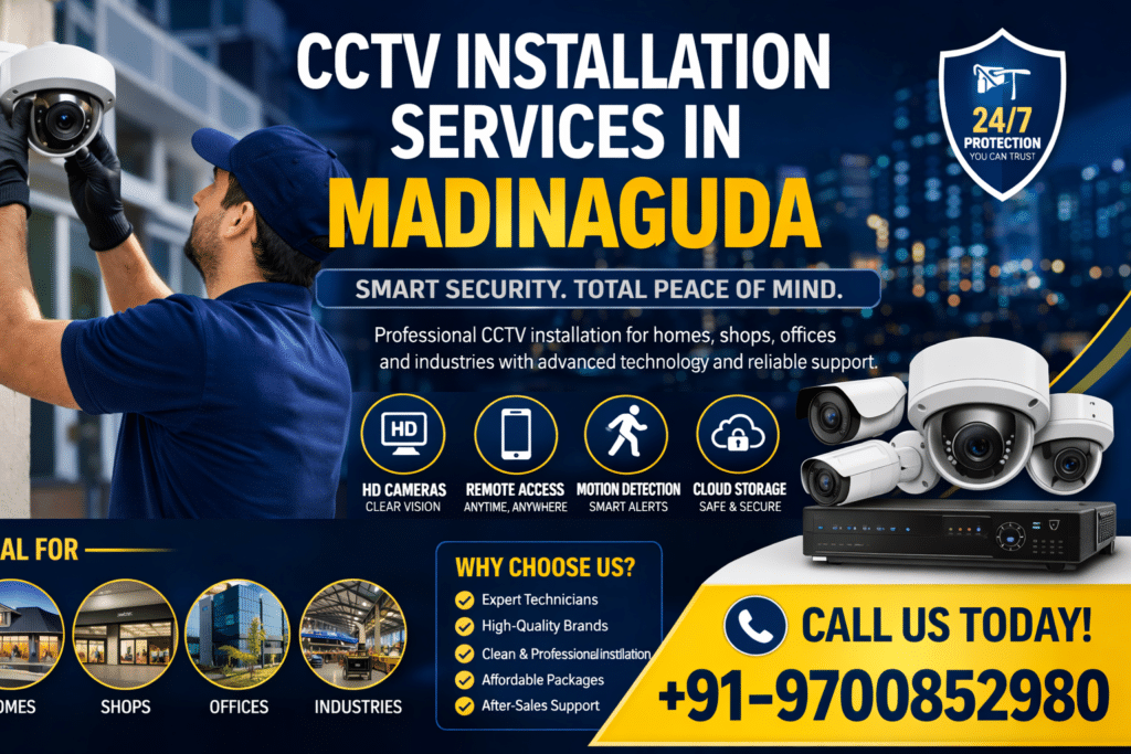 CCTV installation services in Madinaguda