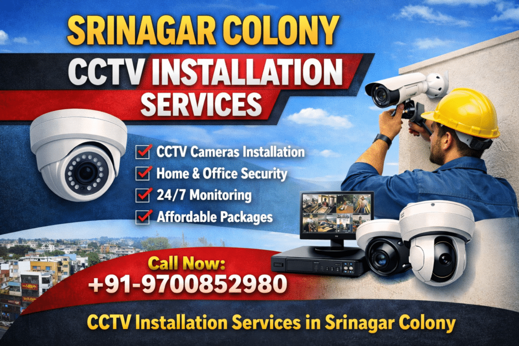 CCTV Installation Services in srinagar colony