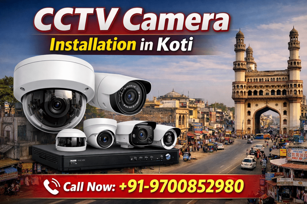 CCTV camera installation in Koti