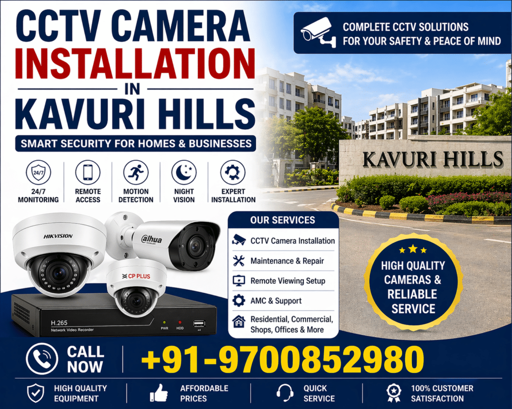  CCTV Camera Installation in  Kavuri Hills