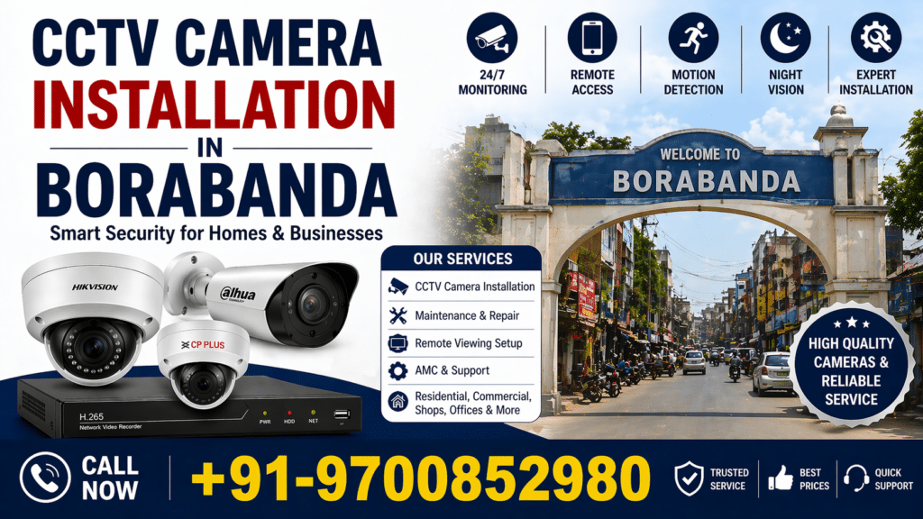 CCTV Camera Installation in Borabanda