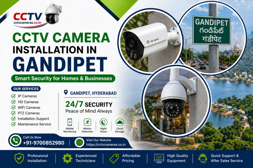CCTV Camera Installation in Gandipet 