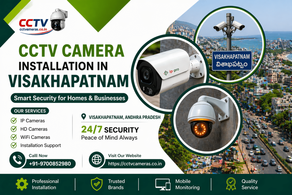 CCTV  Installation services  in Visakhapatnam