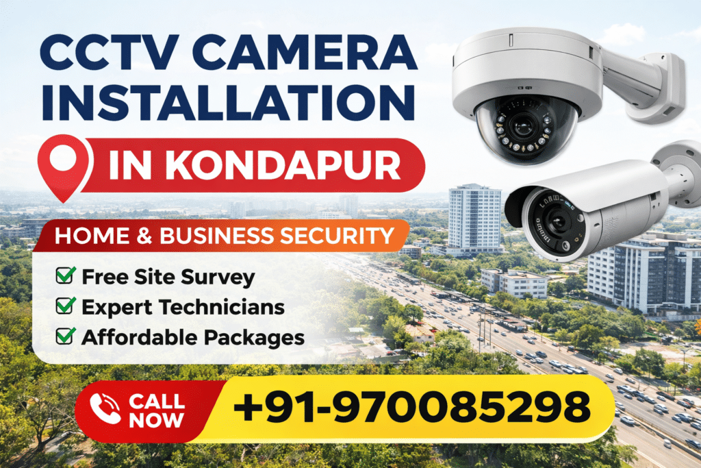 cctv camera installation services in kondapur